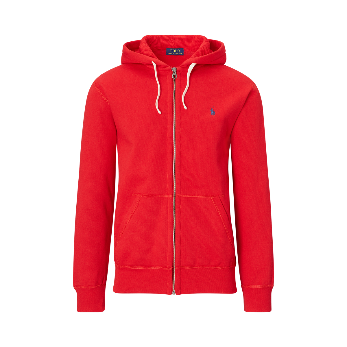 Red ralph lauren zip hoodie 2025