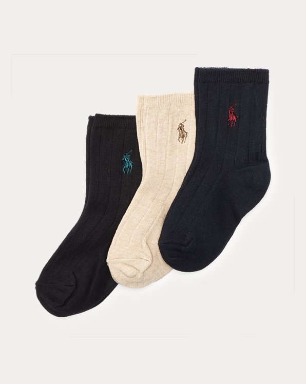 Polo Kids Socks for Boys Quarter High with Polo Player 2-12 Years 