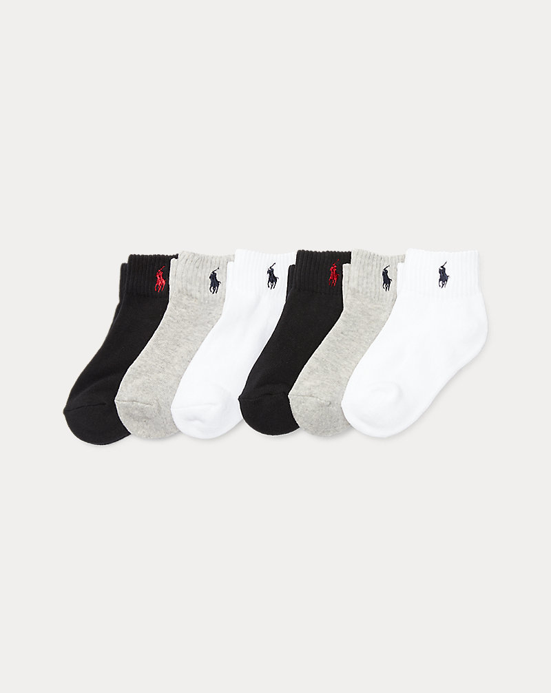 Quarter-Length-Sock 6-Pack Boys 2-7 1
