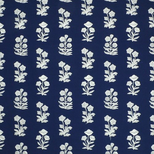 Blue Grotto Embroided Swatch: Royal Blue