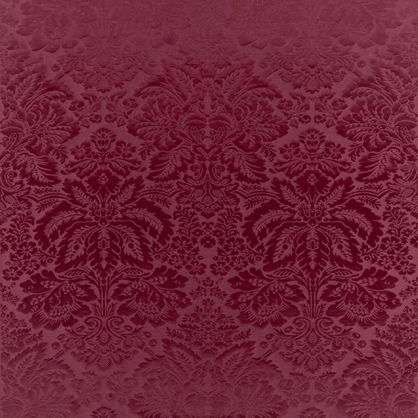 Tarleton Damask Swatch: Burgundy