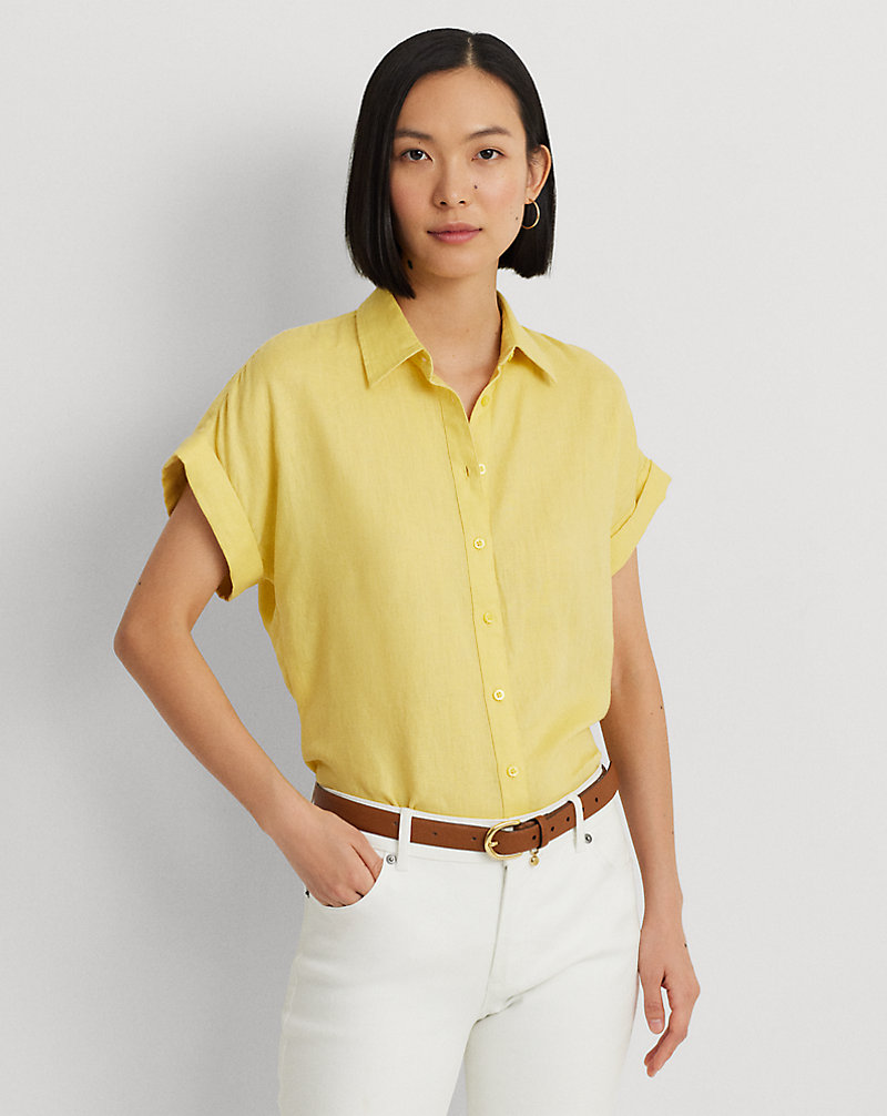 Linen Dolman-Sleeve Shirt Lauren 1