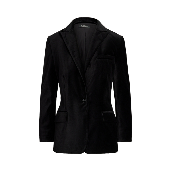 Stretch Velvet Blazer