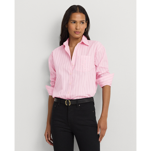 Relaxed Fit Striped Broadcloth Shirt