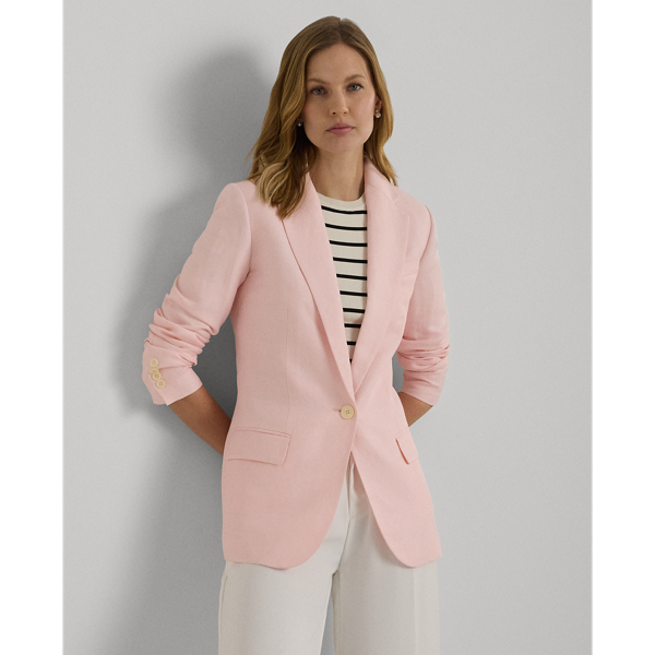 Linen-Blend Twill Blazer Lauren 1