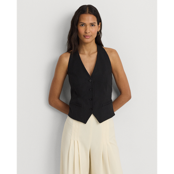 Lauren S L Knit Waistcoat Light Grey Melane main image 1