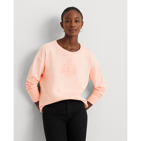 Beaded-Crest French Terry Pullover Lauren 1