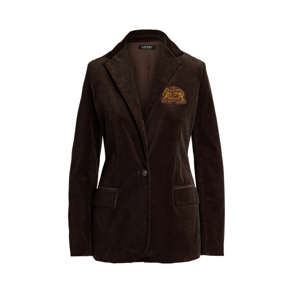 Blazer a broderie bullion velours cotele pour femme Ralph Lauren FR
