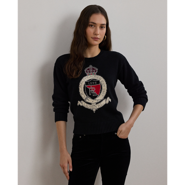 Black cotton jumper womens hot sale