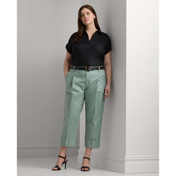 Lauren Ralph Lauren Womens Zuwena Cotton Cargo Straight Leg Pants 16