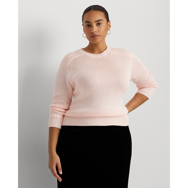 Cotton-Blend Crewneck Sweater