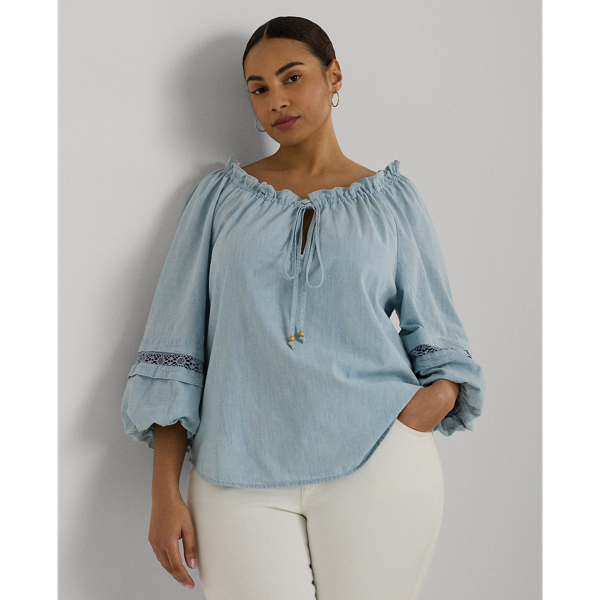 Olyvenn Save Big Womens Plus Size Blouse Shirts Solid Color Summer Trendy  Fashion Ladies Tunic Tops Short Sleeve Lace Splicing V Neck Loose Casual