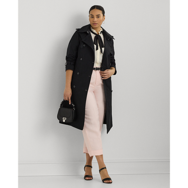 Montclair Tailored Water-Repellent Trench Coat - Black main image 0