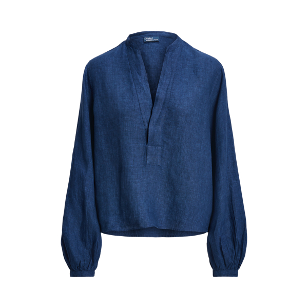 Linnen blouse voor dames Ralph Lauren NL