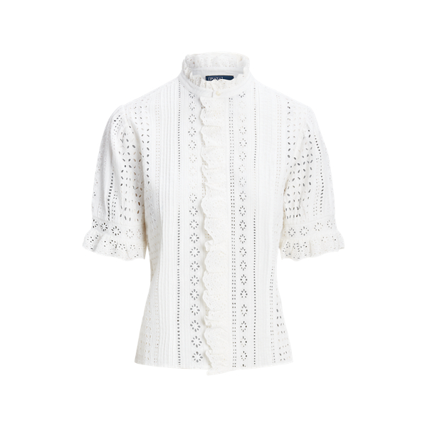 Cotton Eyelet Top for Women Ralph Lauren® UK