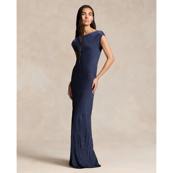 Crinkled Satin Gown Polo Ralph Lauren 1