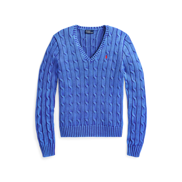 Katoenen kabeltrui met rits en capuchon voor jongens | Ralph Lauren® NL