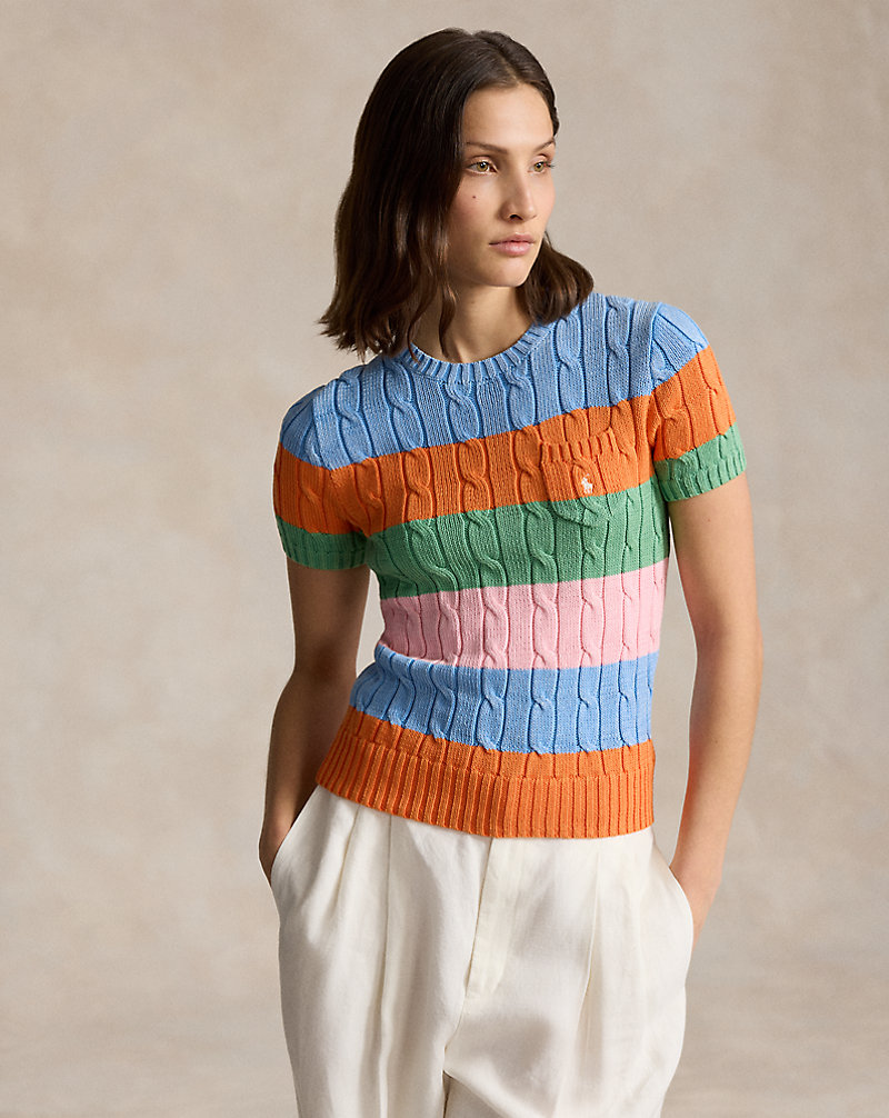 Striped Cable Short-Sleeve Jumper Polo Ralph Lauren 1