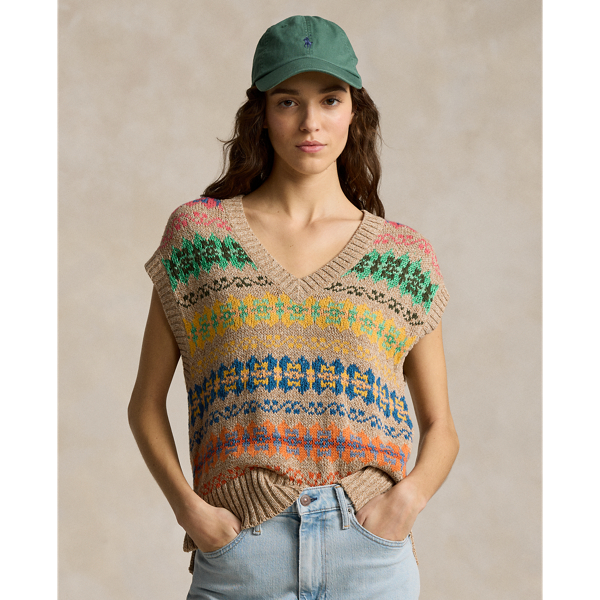 Fair Isle Sleeveless Jumper