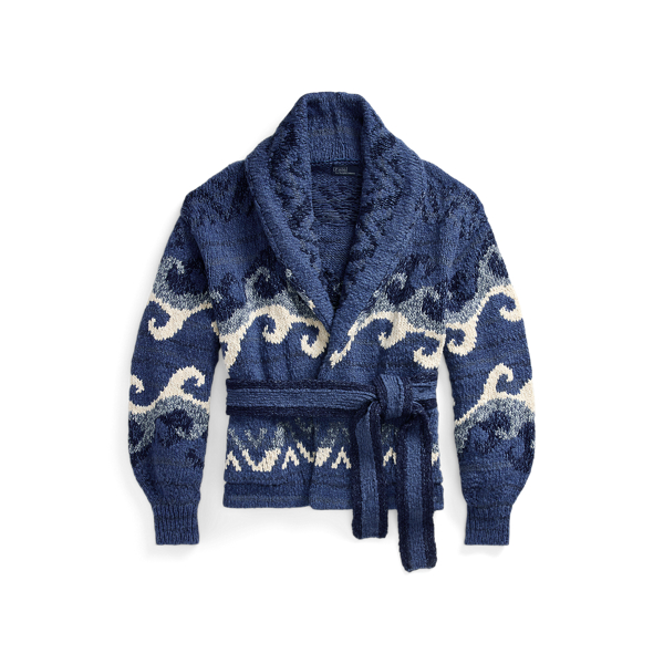 Wave-Motif Shawl Cardigan for Women | Ralph Lauren® UK