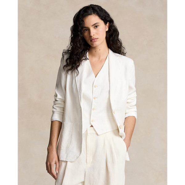 Women's White Blazers & Waistcoats