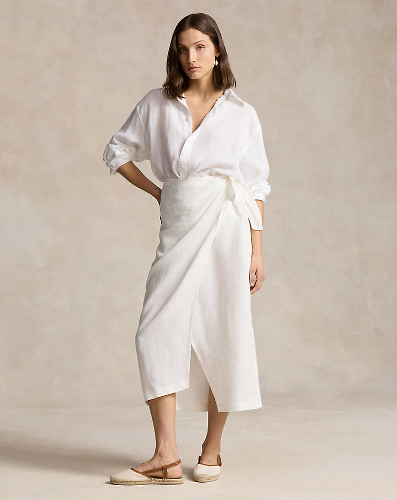Linen Wrap Skirt Polo Ralph Lauren 1