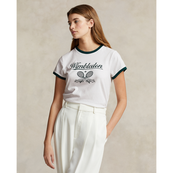 Wimbledon Graphic Ringer Tee | Ralph Lauren® Australia
