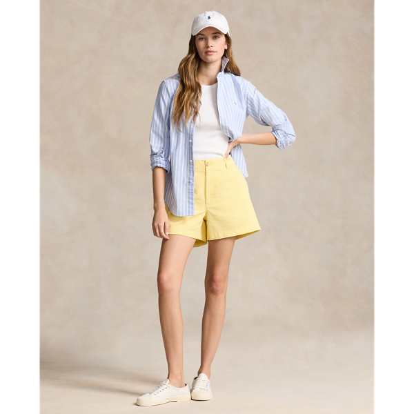 Ralph Lauren Two-pleat Chino Shorts, Women's M (w26) Vintage cotton black type Vintage Second Hand