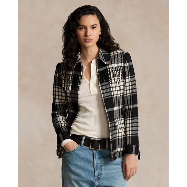 Veste écossaise Scintillante Pour Scène - Top Pailleté Femme, Style électrique Pour Spectacle