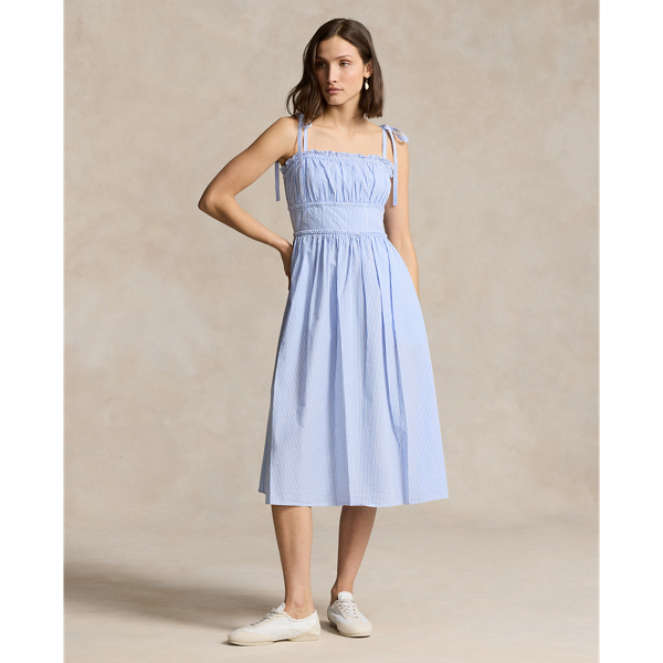 Cotton Seersucker Dress