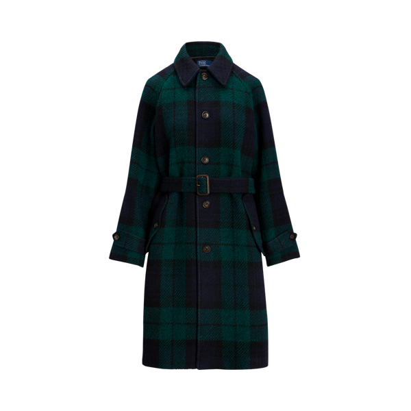 Belted plaid coat 2025
