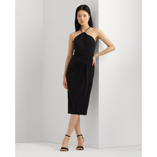 Stretch Jersey Halter Dress