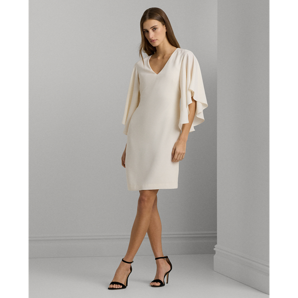 Ruffle-Sleeve Cocktail Dress