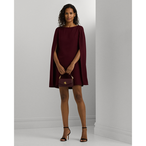 Georgette Tiered Cocktail Dress - Black - Petite