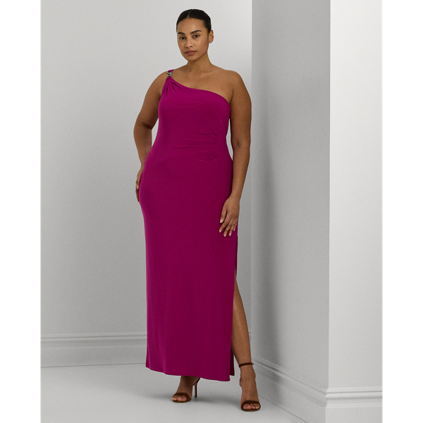 Jersey One Shoulder Gown
