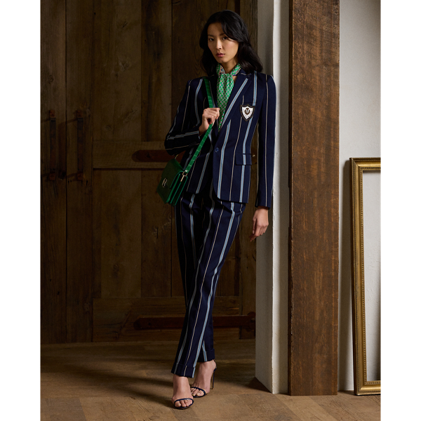 Evanne Cricket-Striped Trouser Ralph Lauren Collection 1