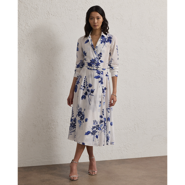 Aniyah Floral Textured Day Dress Ralph Lauren Collection 1