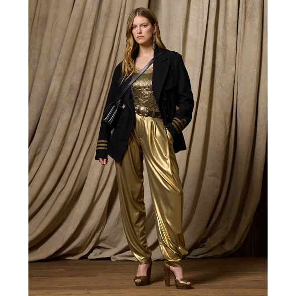 Cassidy Foiled Georgette Trouser Ralph Lauren Collection 1