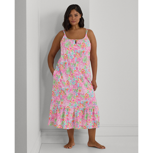Floral Double-Strap Ballet Nightgown