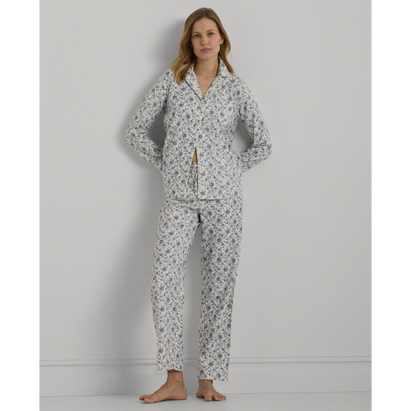 Floral Brushed Twill Sleep Set