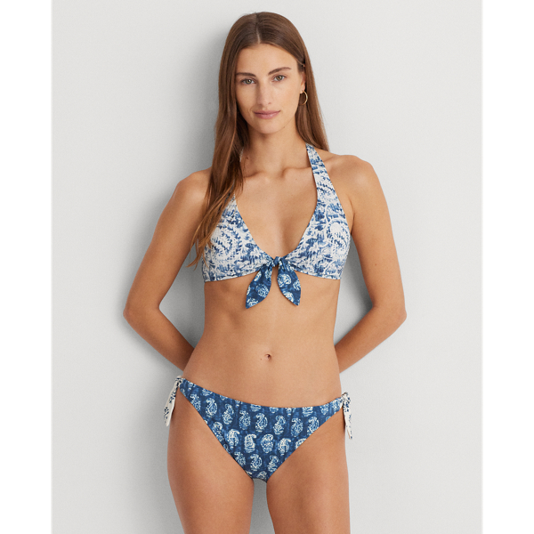 Print Side-Tie Hipster Bikini Bottom Lauren 1