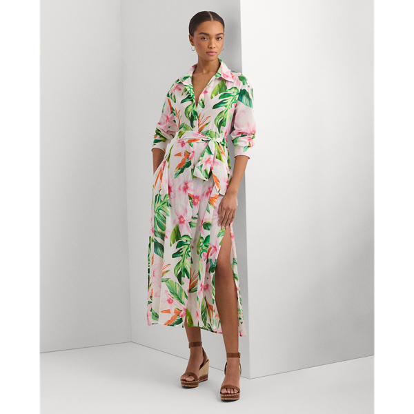 Floral Cotton Voile Shirtdress Cover-Up
