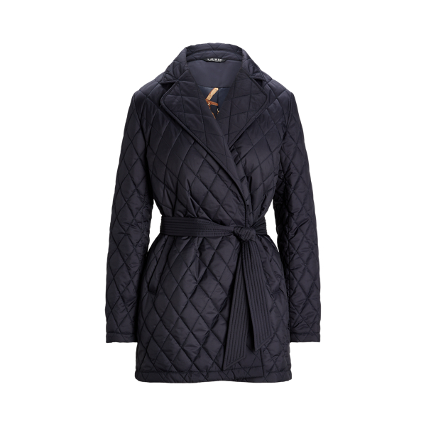 Diamond-Quilted Wrap Coat for Women | Ralph Lauren® UK