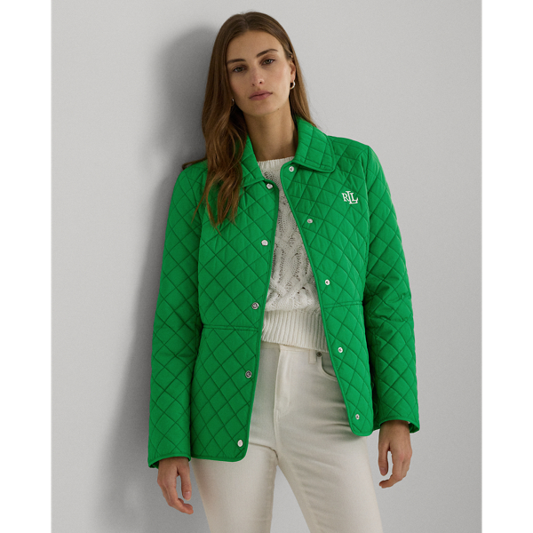 Diamond-Quilted Jacket