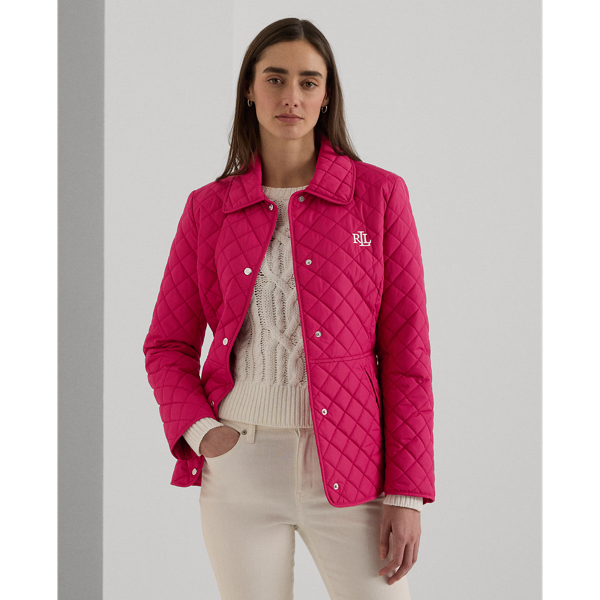 Pink hotsell quilted coats