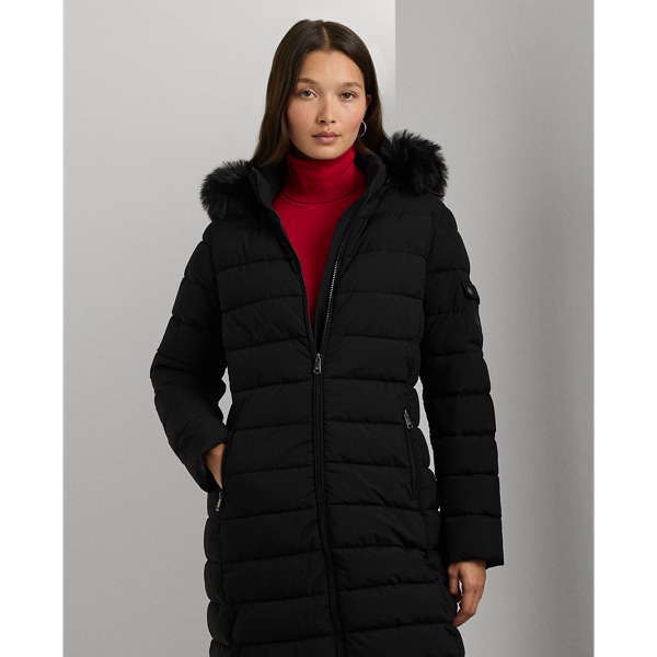 Doudoune capuche bordure fausse fourrure pour femme Ralph Lauren FR