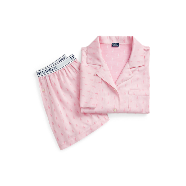 Pyjama à manches courtes motif poney pour Women | Ralph Lauren® FR