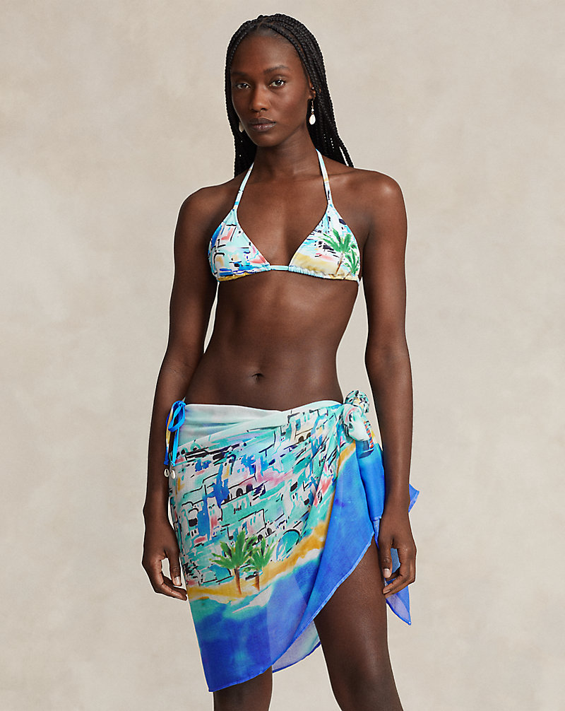 Tropical-Print Halter Bikini Top Polo Ralph Lauren 1
