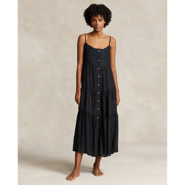 Tiered Midi Dress Cover-Up
