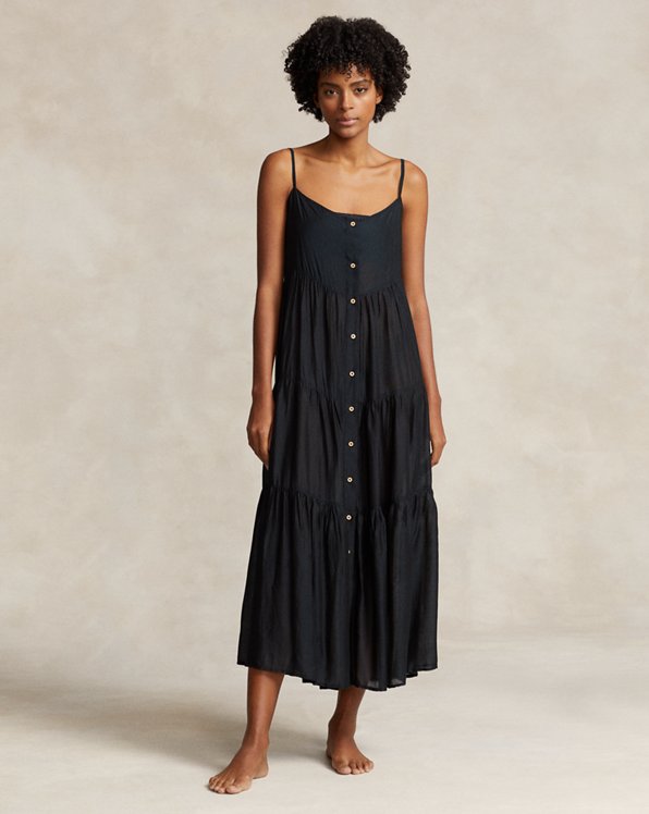 Tiered Midi Dress Cover-Up
